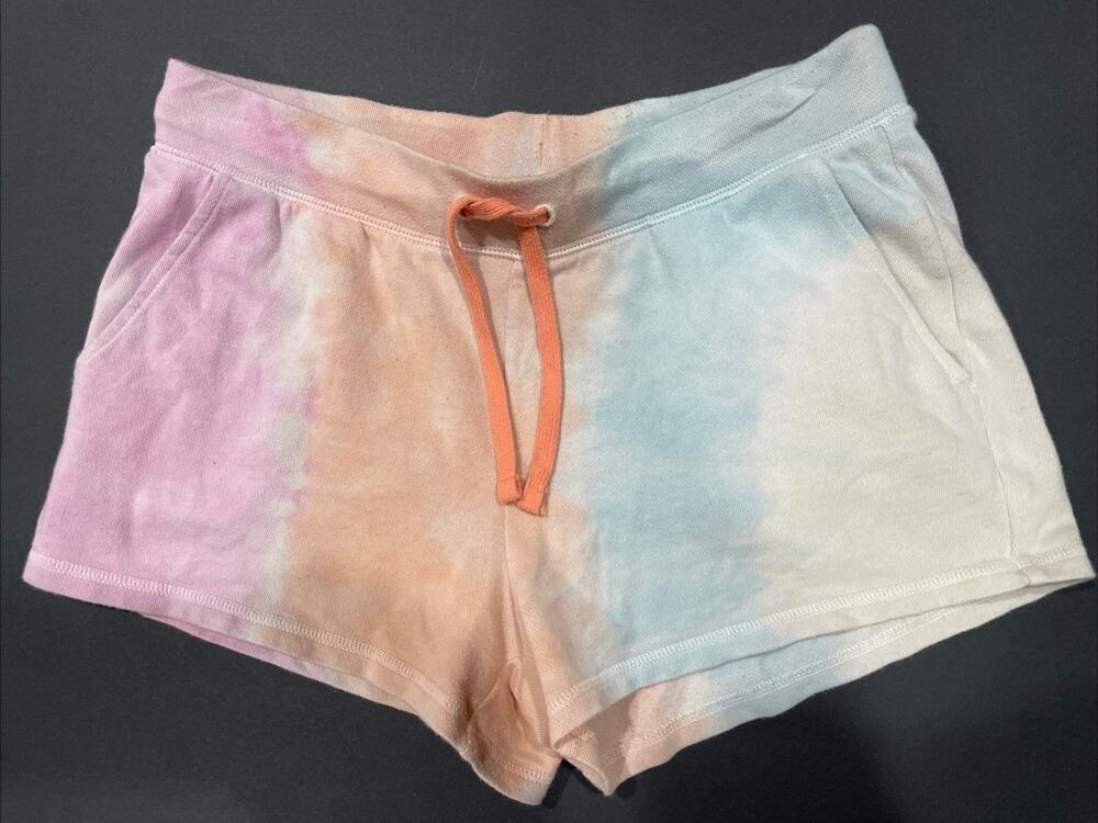 Old Navy Easy Vintage Rainbow Tie Dye Drawstring Elastic Waist Size Small EUC